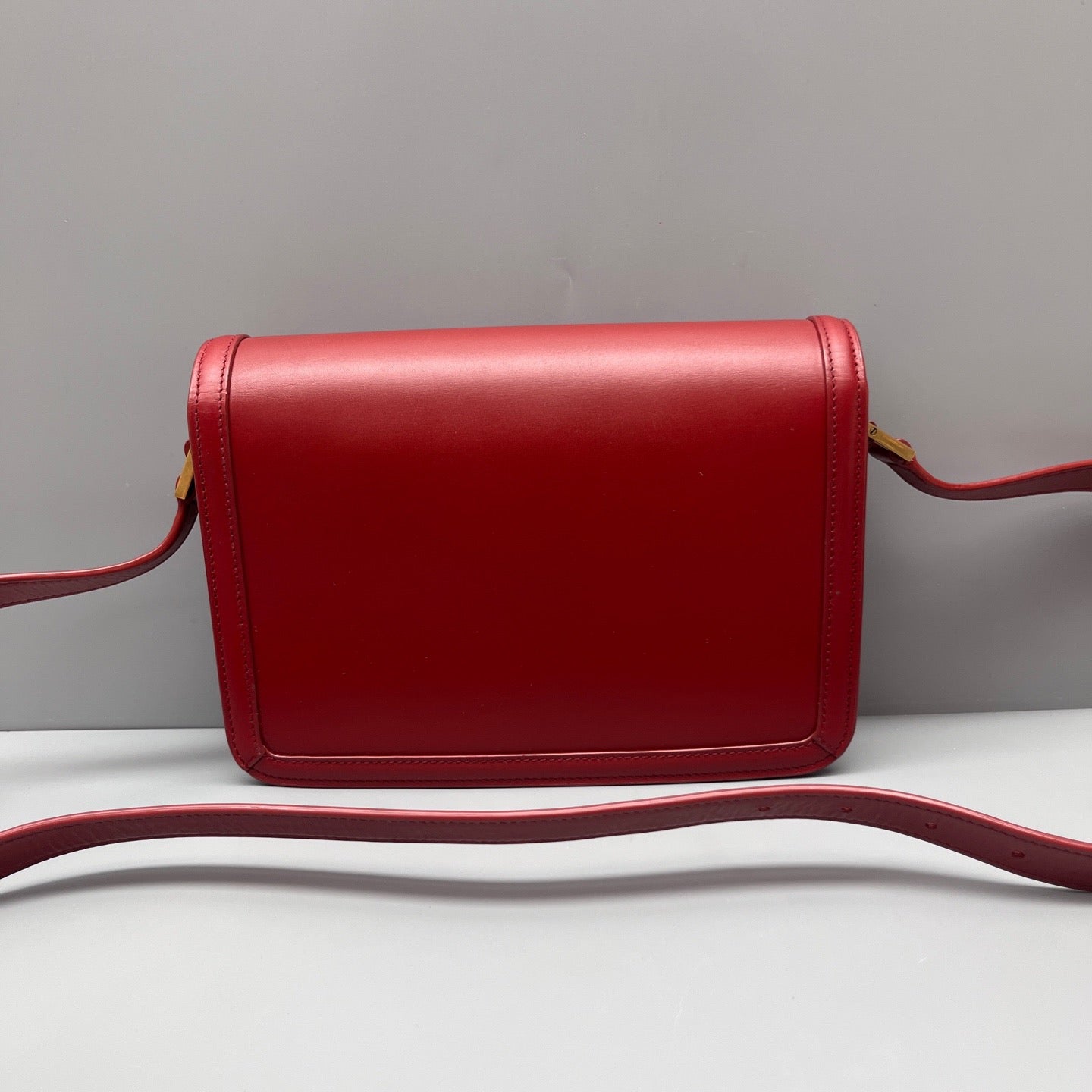 Saint Laurent - Solferino Box Bag - Smooth calfskin leather - Red - (Small)