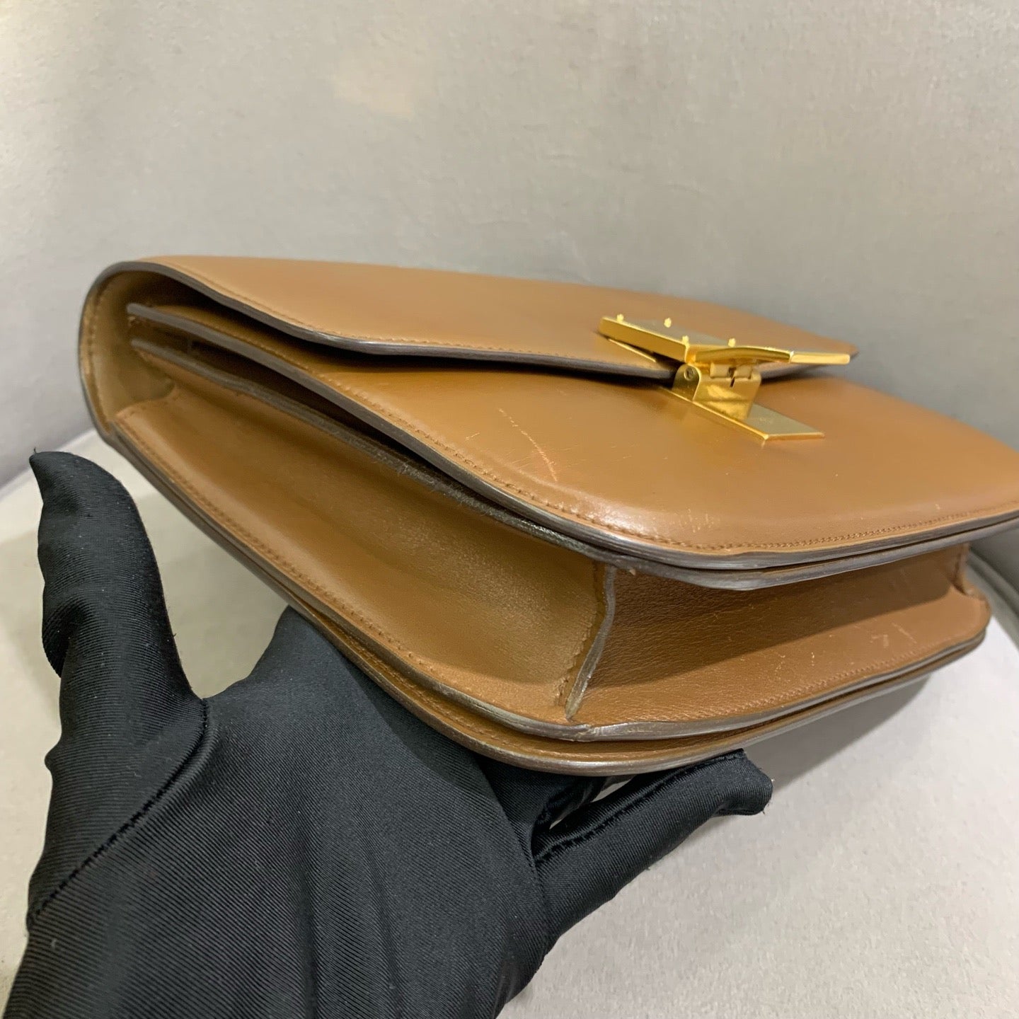 Celine - Classic Box - Calfskin leather - Brown - (Medium)