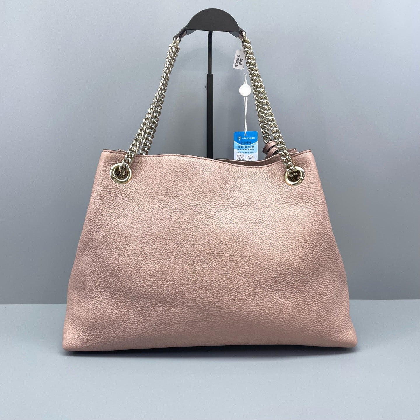 Gucci - Soho Chain Shoulder Bag - Grained leather - Pink - (medium)