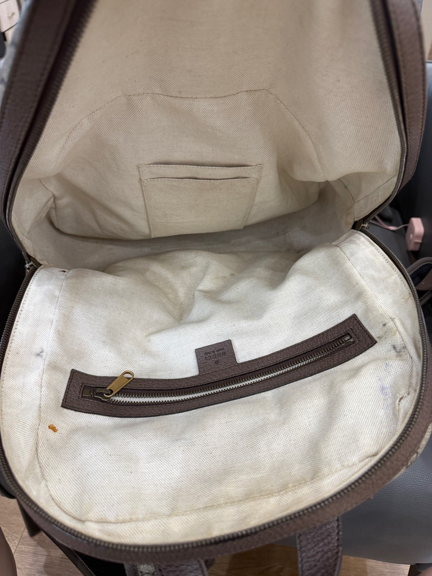 Gucci - Ophidia GG Supreme Canvas Backpack - GG Supreme canvas with leather trim - Brown - (medium)