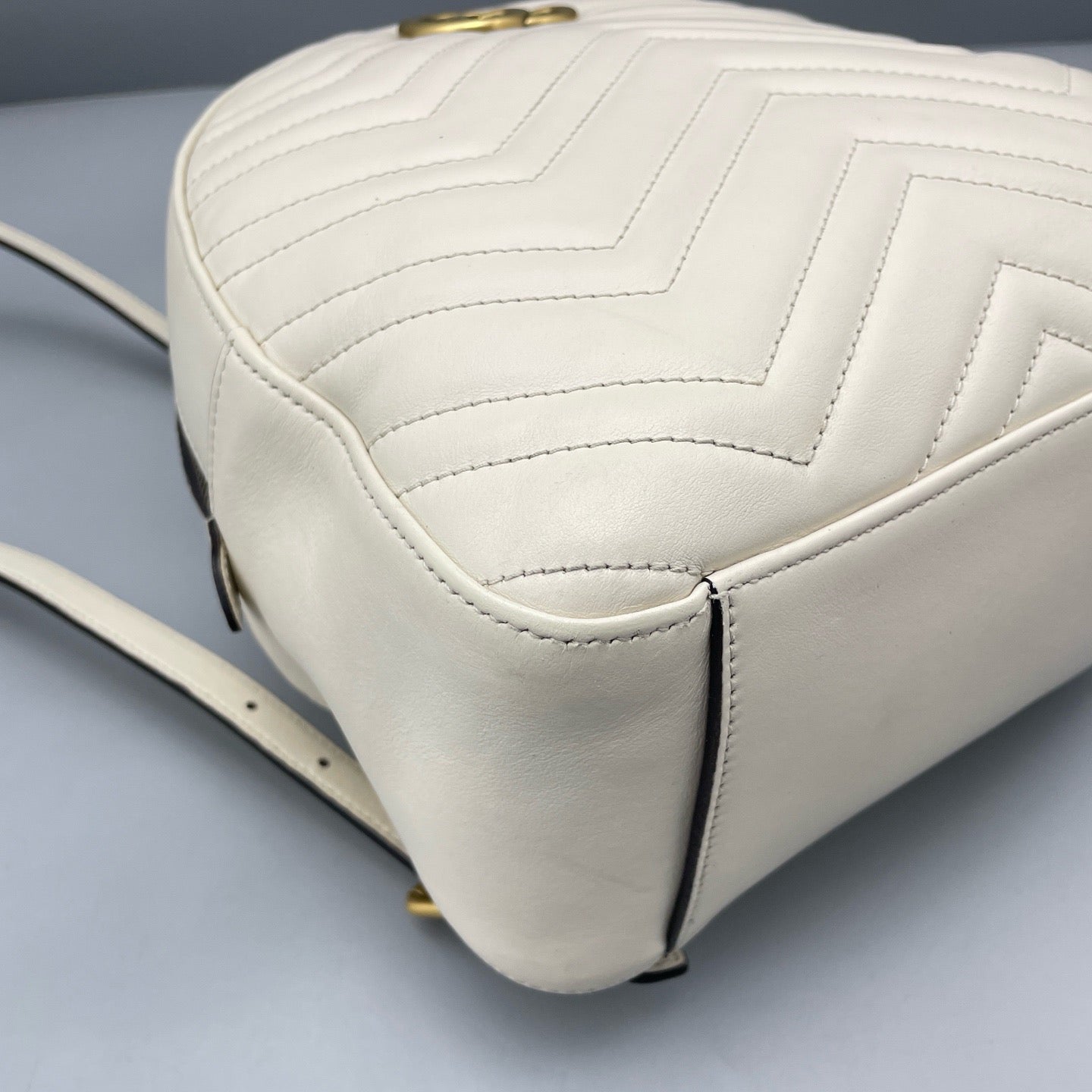 Gucci - GG Marmont Mini Backpack - Leather - White - (mini)