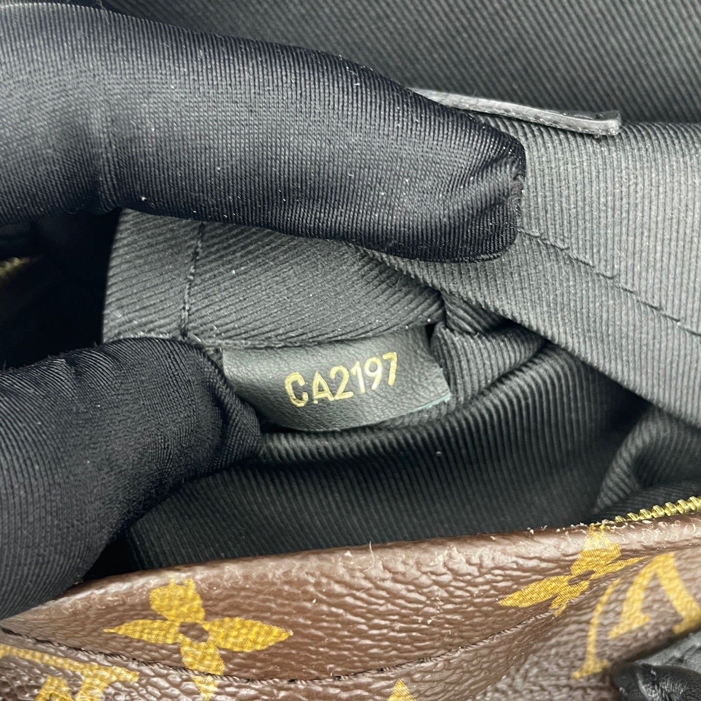 Louis Vuitton - Palm Springs Mini Backpack - Monogram coated canvas with black leather trim - Brown - (mini)