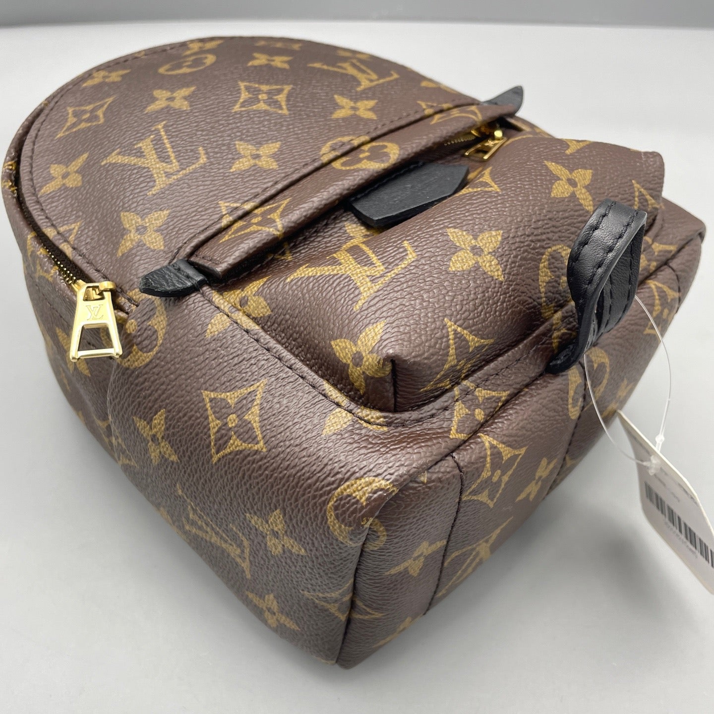 Louis Vuitton - Palm Springs Mini Backpack - Monogram coated canvas with black leather trim - Brown - (mini)