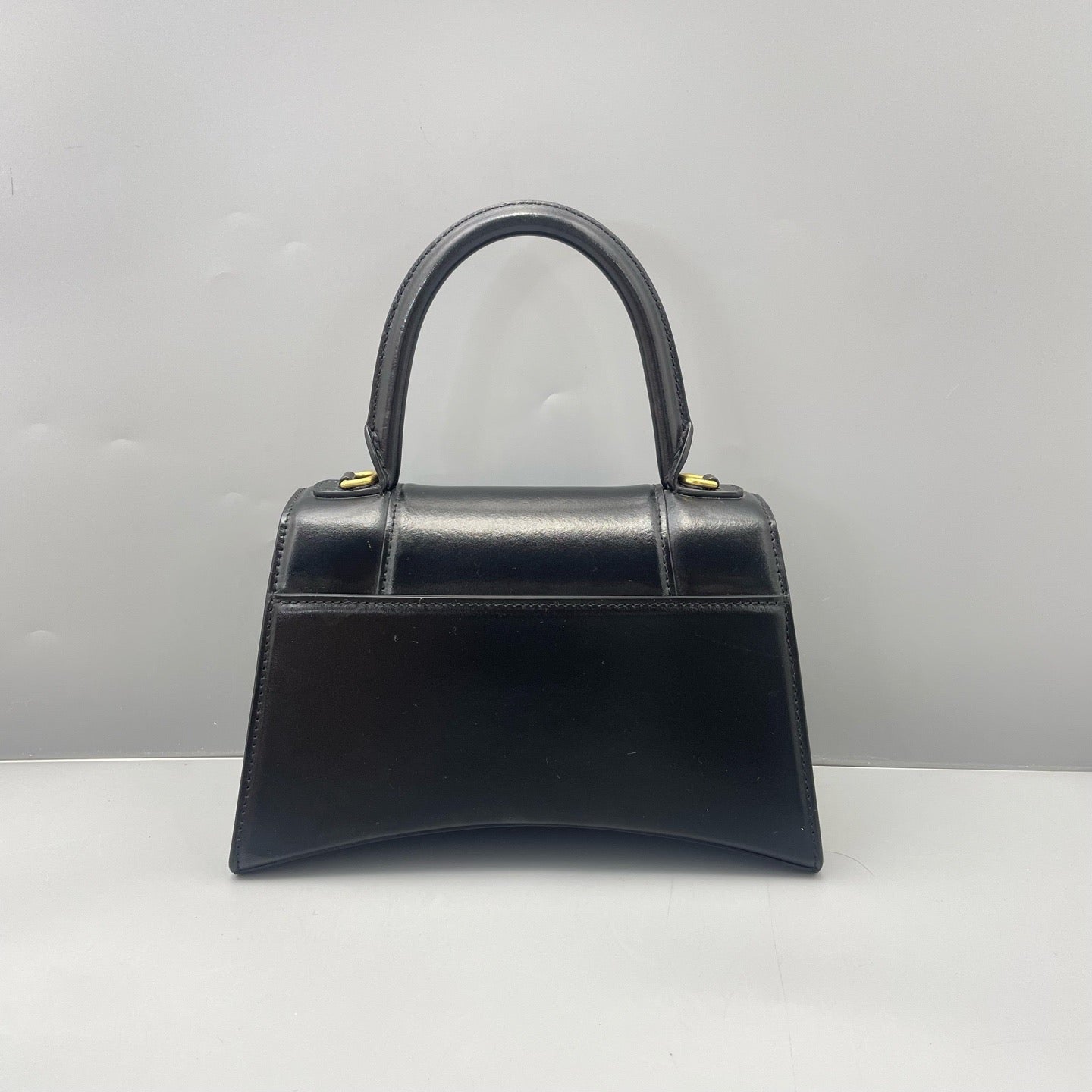 Balenciaga - Hourglass Small Top Handle Bag - Smooth leather - Black - (Small)