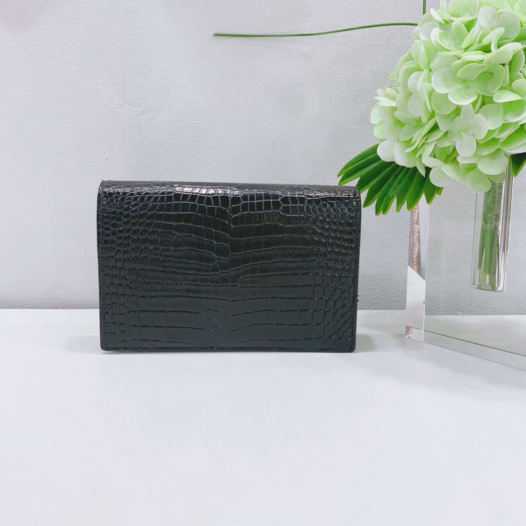 Saint Laurent - Kate Tassel Chain Bag - Leather - Black with Silver-tone Hardware - (mini)