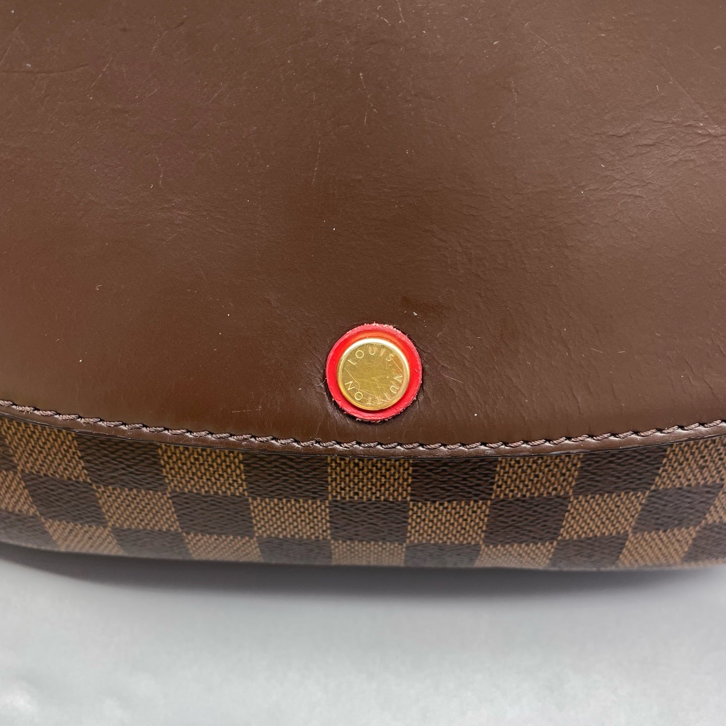 Louis Vuitton - Pochette Twin - Damier Ebene coated canvas with smooth leather trim and microfiber lining - Brown - (small)