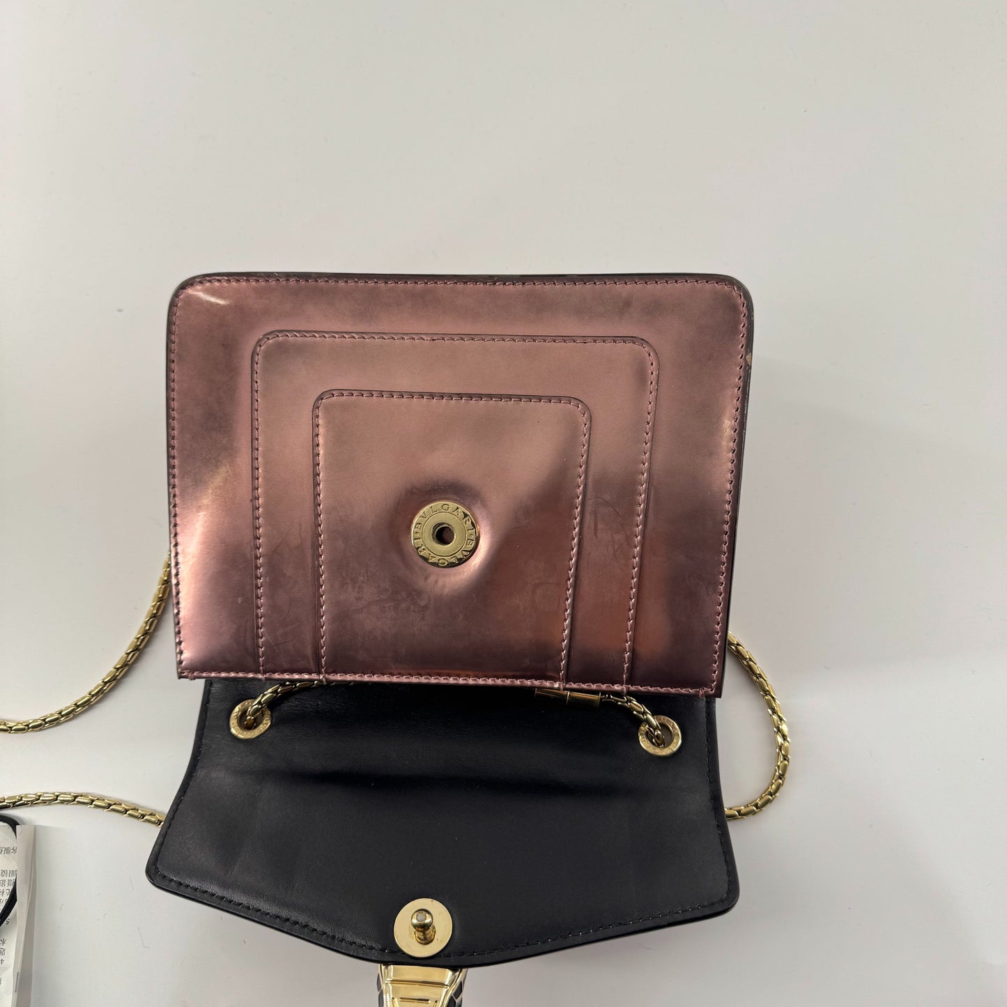 Bvlgari - Serpenti Forever Flap Bag - Patent leather - Pink - (mini)