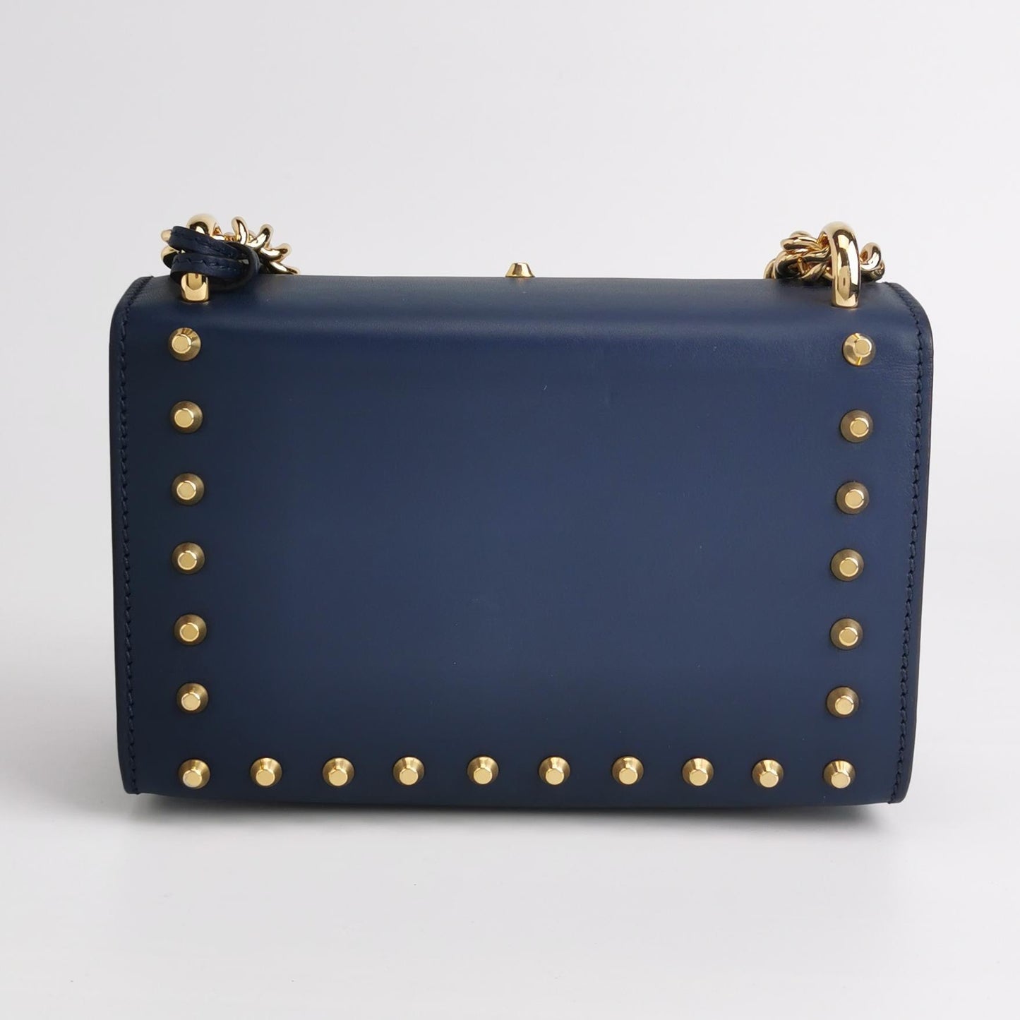 Gucci - Padlock Mini with Pearl and Stud Embellishments - Leather - Navy - (mini)