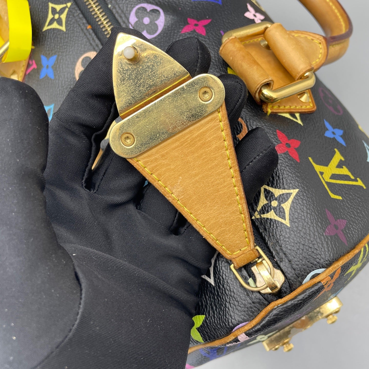 Louis Vuitton - Speedy 30 Monogram Multicolore - Coated canvas with Vachetta leather trim - Black - (Medium)