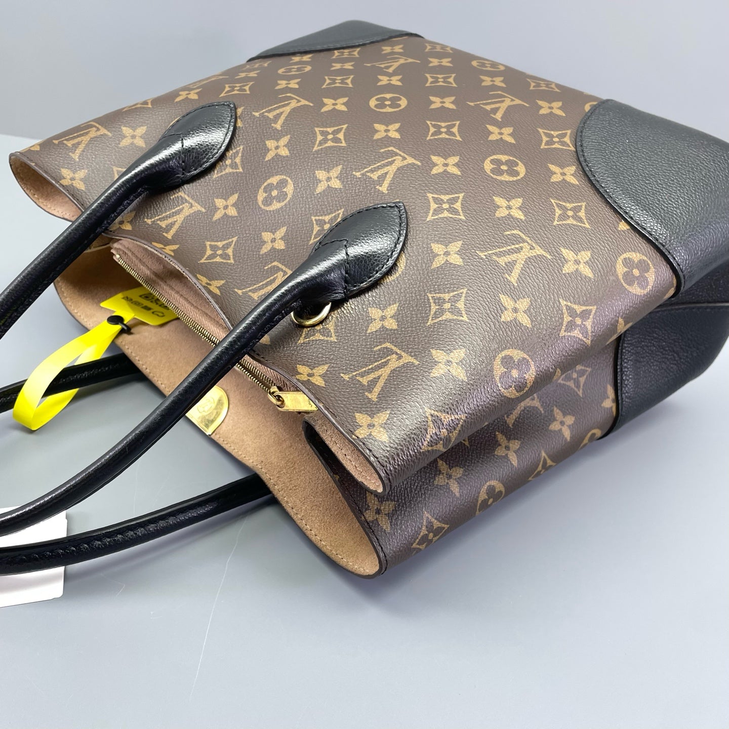 Louis Vuitton - Flandrin Tote - Monogram coated canvas with black grained leather trim - Monogram Brown with Black trim - (Medium)