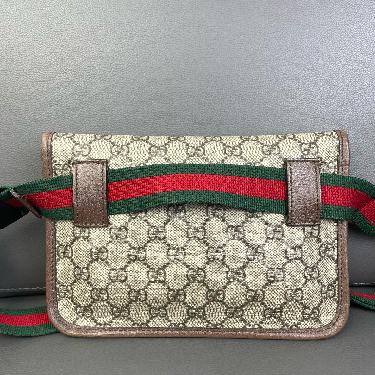 Gucci - Neo Vintage Tiger Head Belt Bag - GG Supreme canvas with leather trim - Brown - (small)