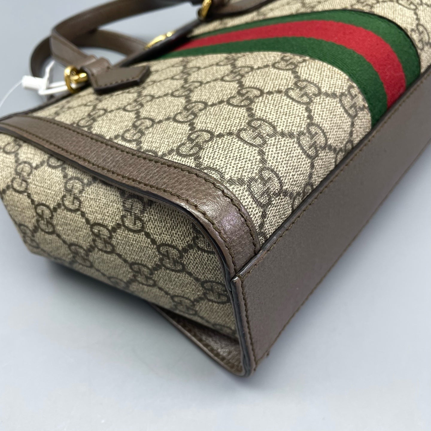 Gucci - Ophidia Small Tote Bag - GG Supreme canvas and leather - Brown - (small)