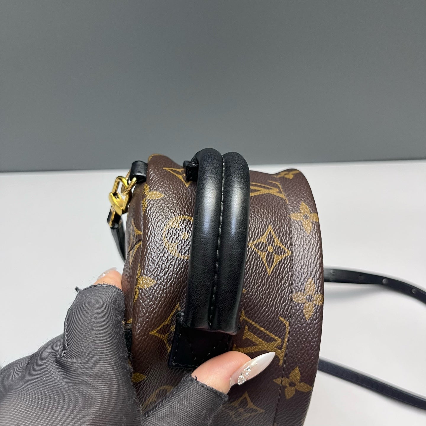 Louis Vuitton - Palm Springs Mini Backpack - Monogram coated canvas with leather trim - Brown - (mini)