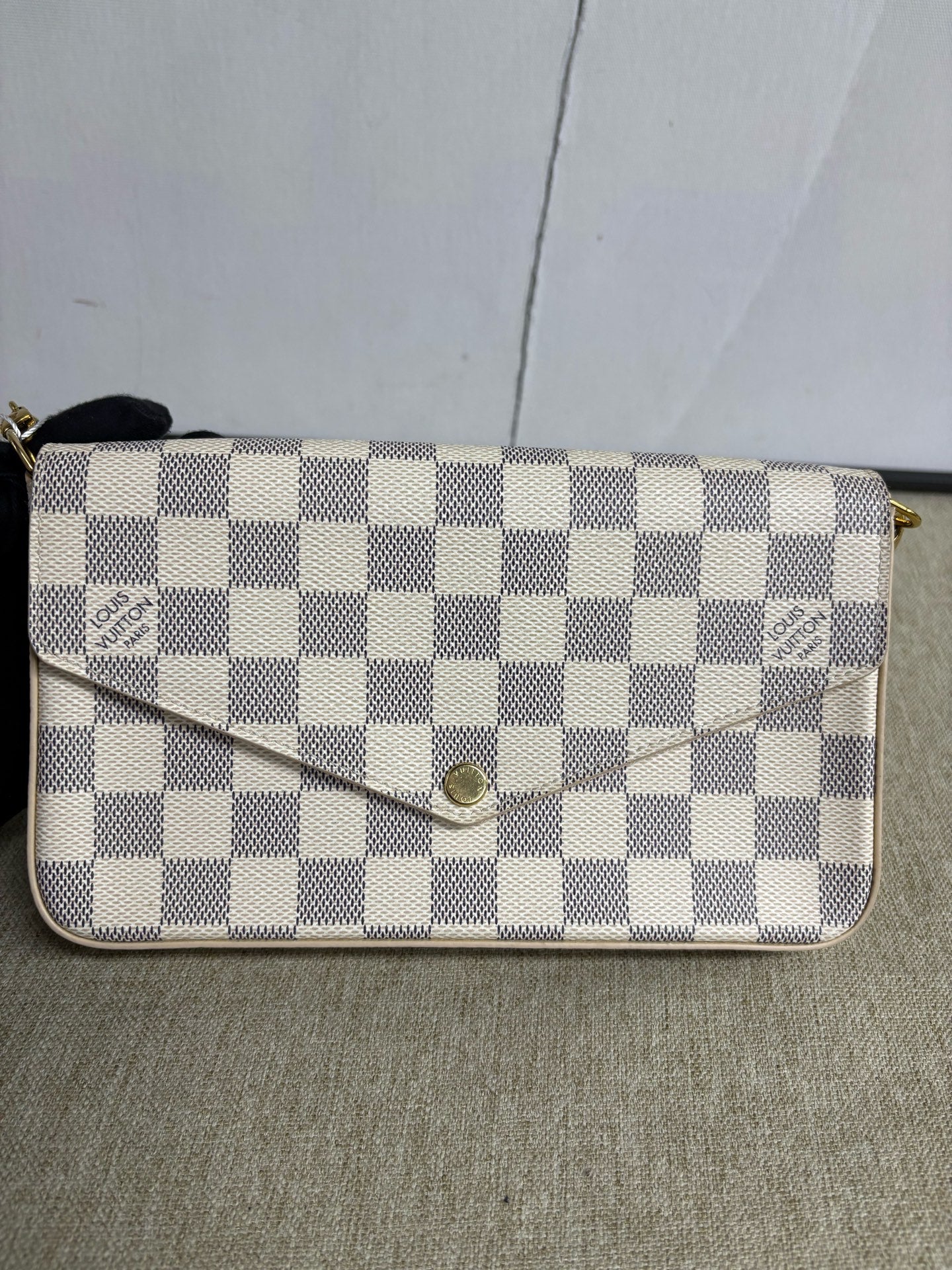 Louis Vuitton - Félicie Pochette - Damier Azur coated canvas - White - (mini)