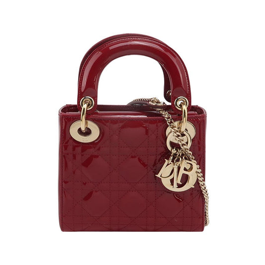 Dior - Lady Dior Micro - Patent leather - Red - (mini)