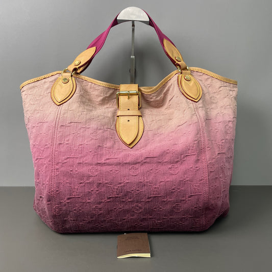 Louis Vuitton - Gradient Denim Hobo - Denim with Vachetta leather trim - Pink - (Large)