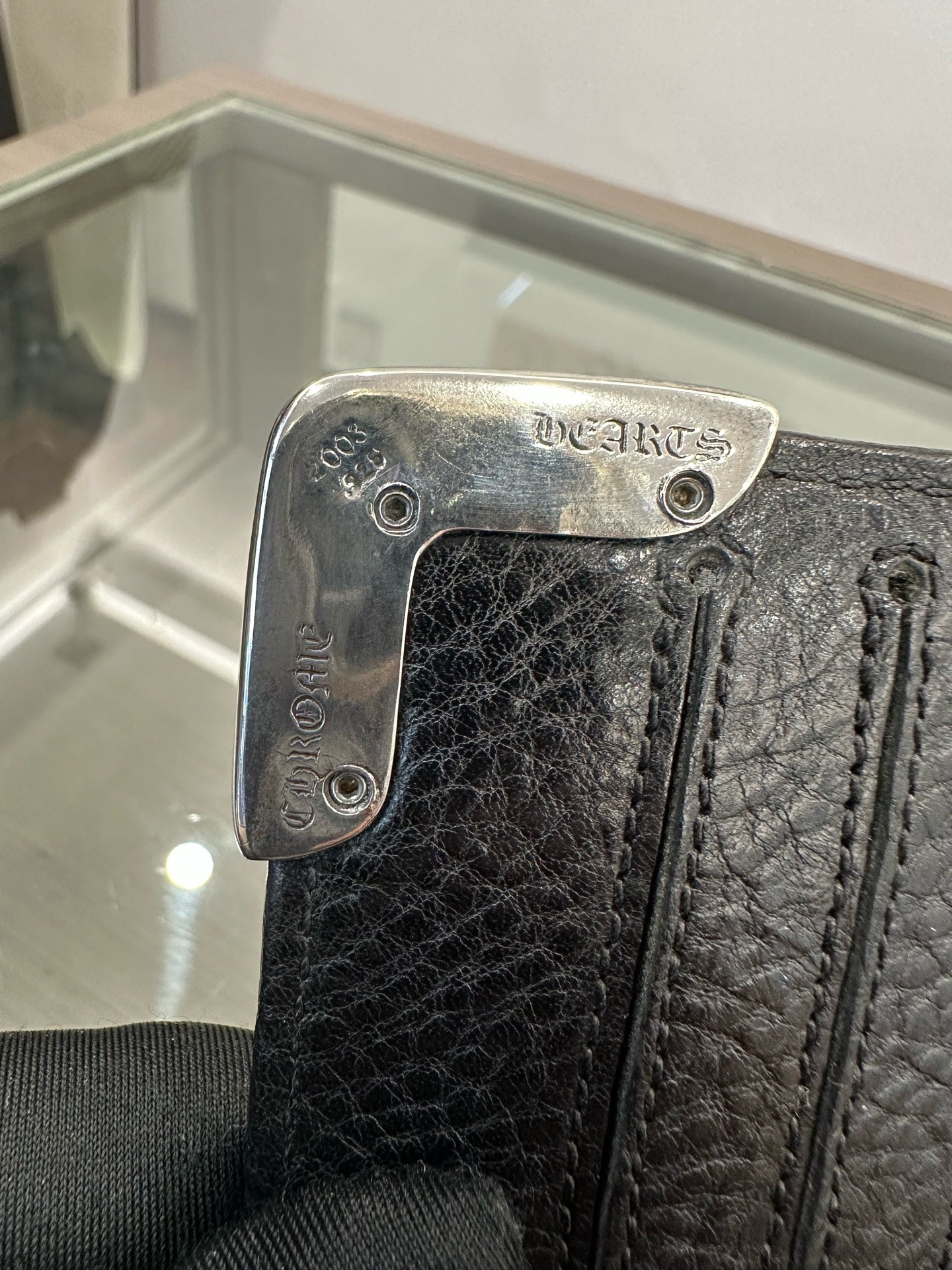 Chrome Hearts - Four-Corner Cross Silver Decoration Long Flap Wallet - Leather - Black - (large)