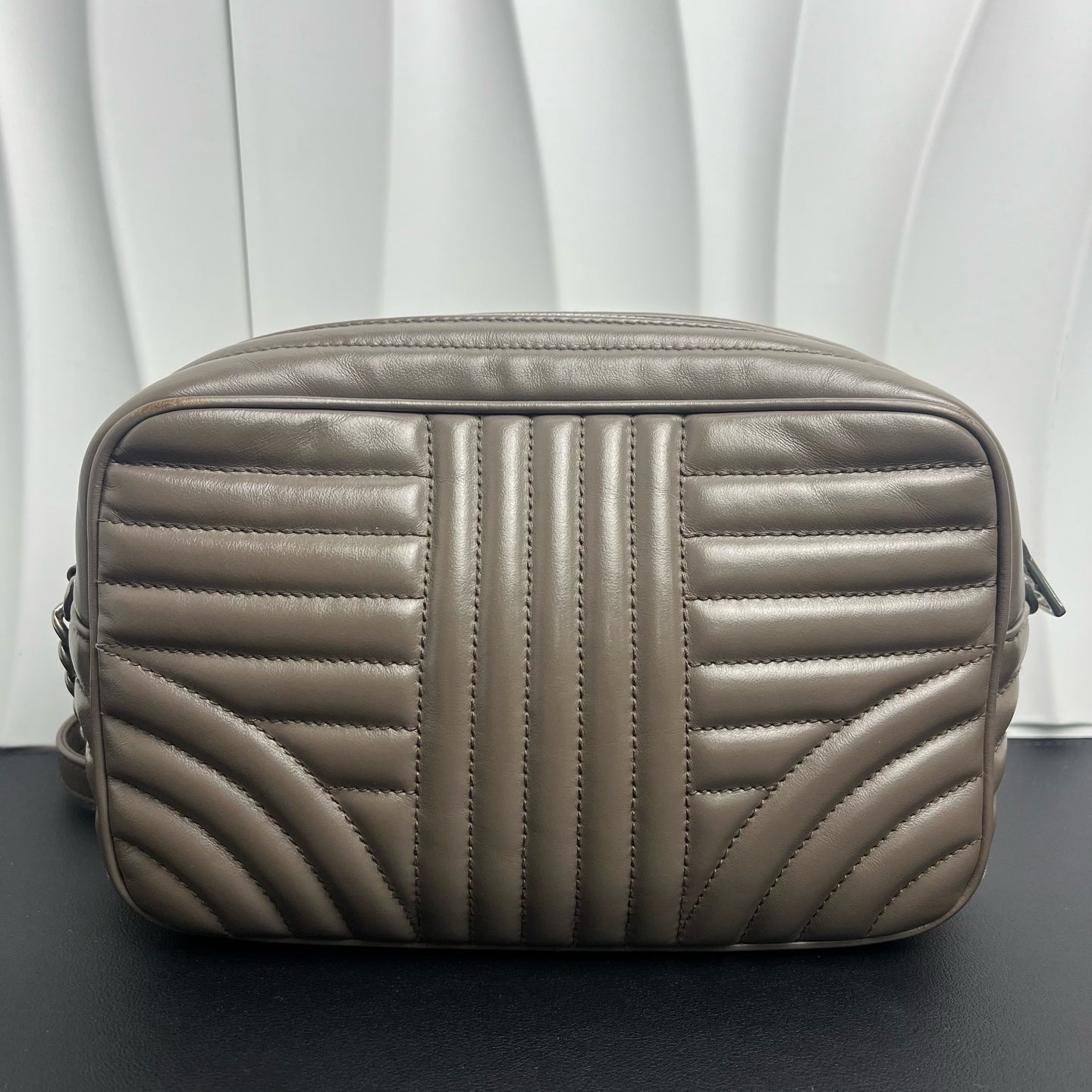 Prada - Diagram Camera Bag - Leather - Grey - (small)