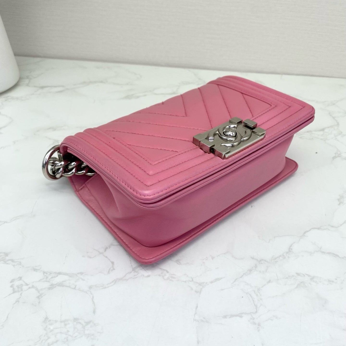 Chanel - Boy Bag Small - Calfskin leather - Pink - (Small)