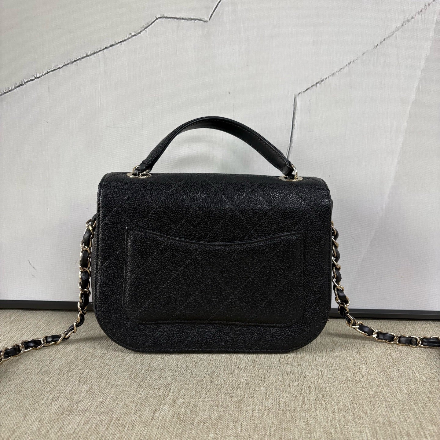 Chanel - Cuba Series Messenger Bag - Grained calfskin leather - Black - (Small)