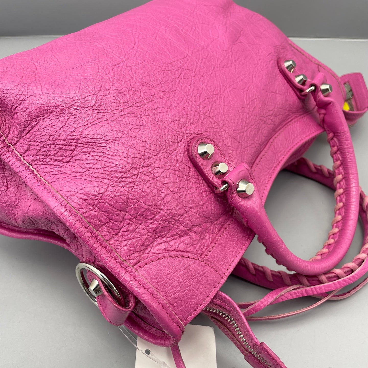 Balenciaga - City Bag - Distressed lambskin leather - Pink - (small)