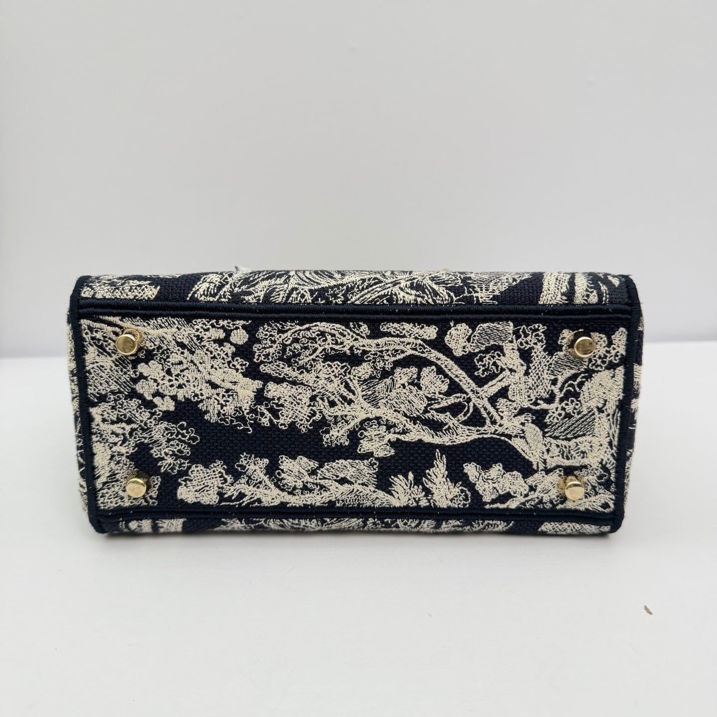 Dior - Lady D-Lite - Canvas embroidery - Navy - (Small)