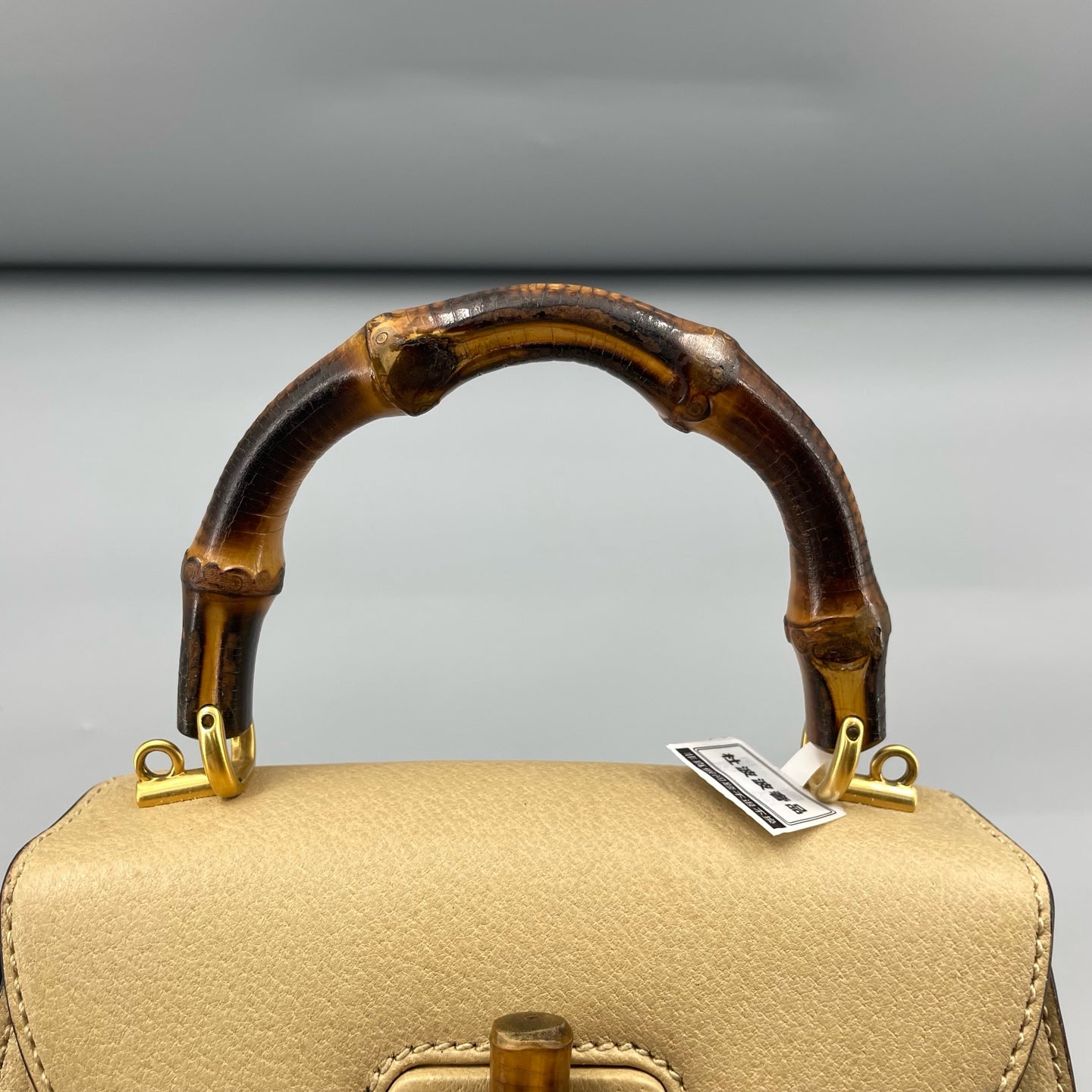 Gucci - Diana Bamboo Mini Top Handle Shoulder Bag - Grained leather - Milk Tea Beige with Gold-Tone Hardware - (Mini)
