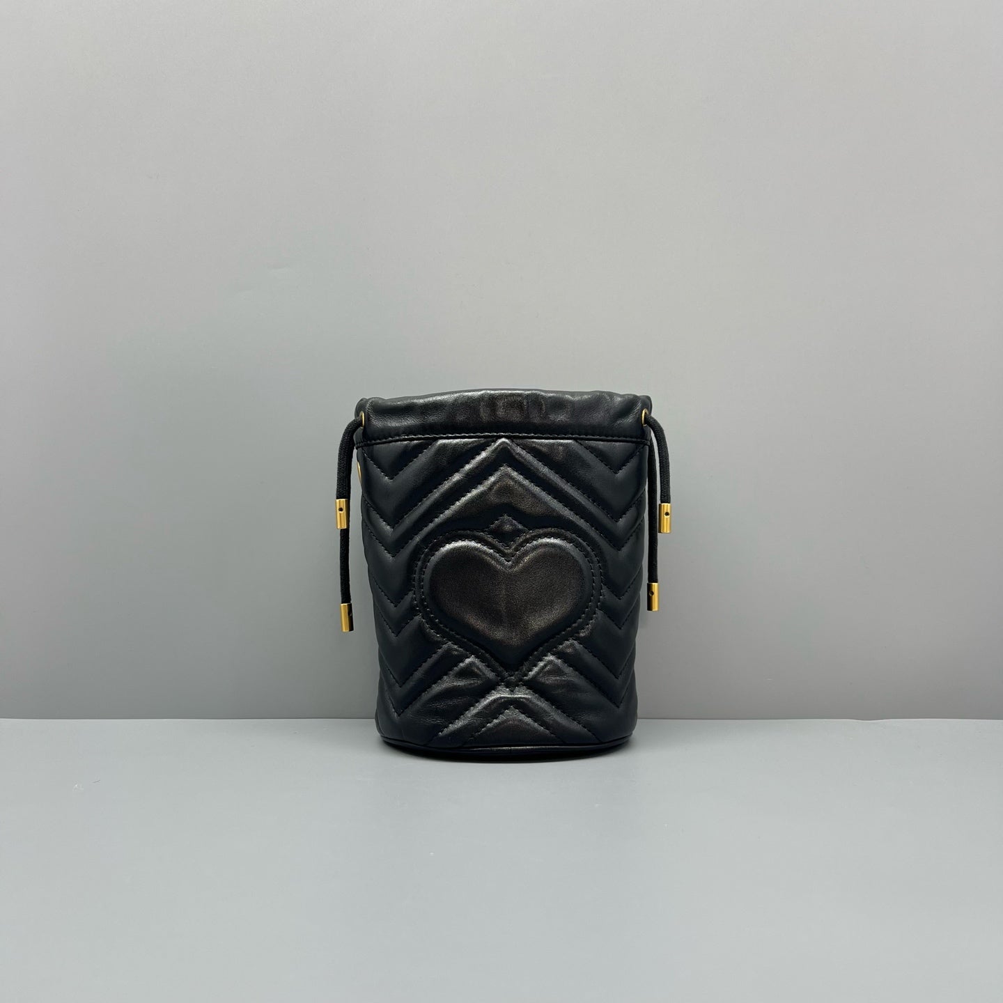 Gucci - GG Marmont Mini Bucket Bag - Leather - Black - (mini)
