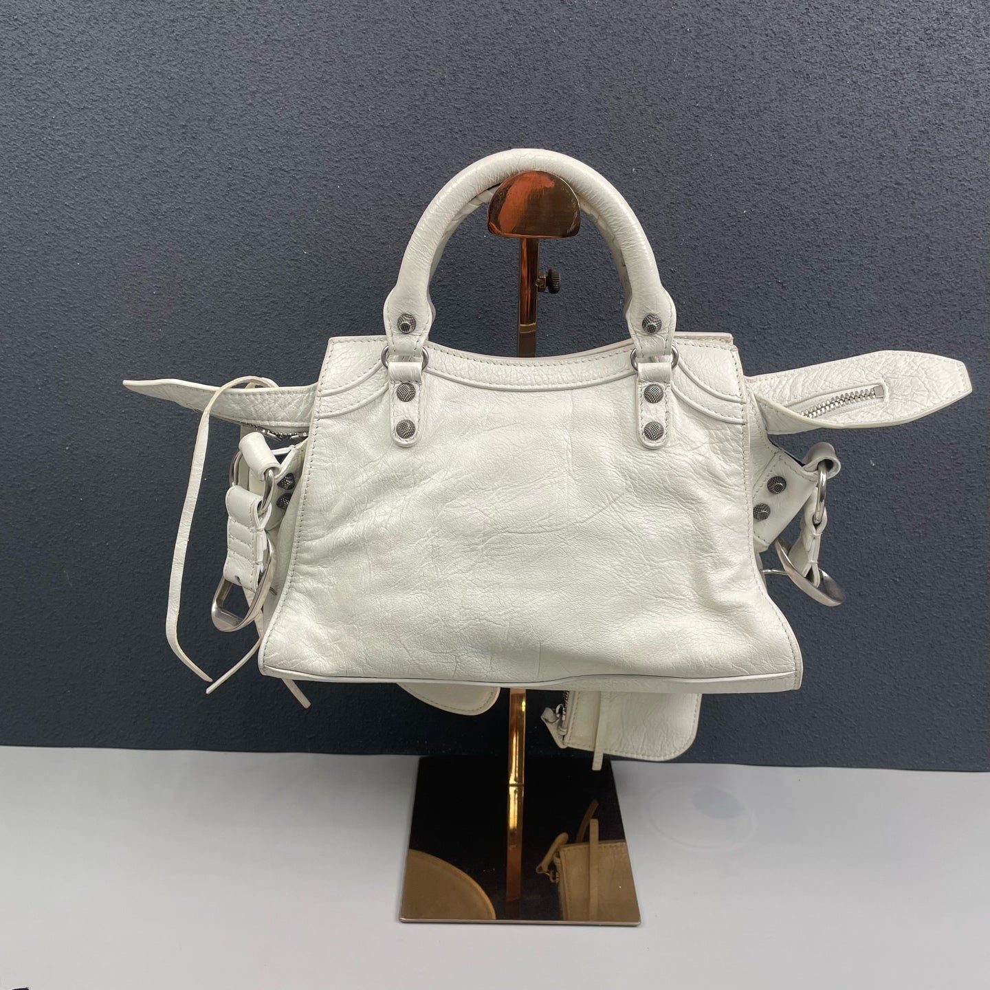 Balenciaga - Neo Cagole City Bag - Leather - White - (Small)