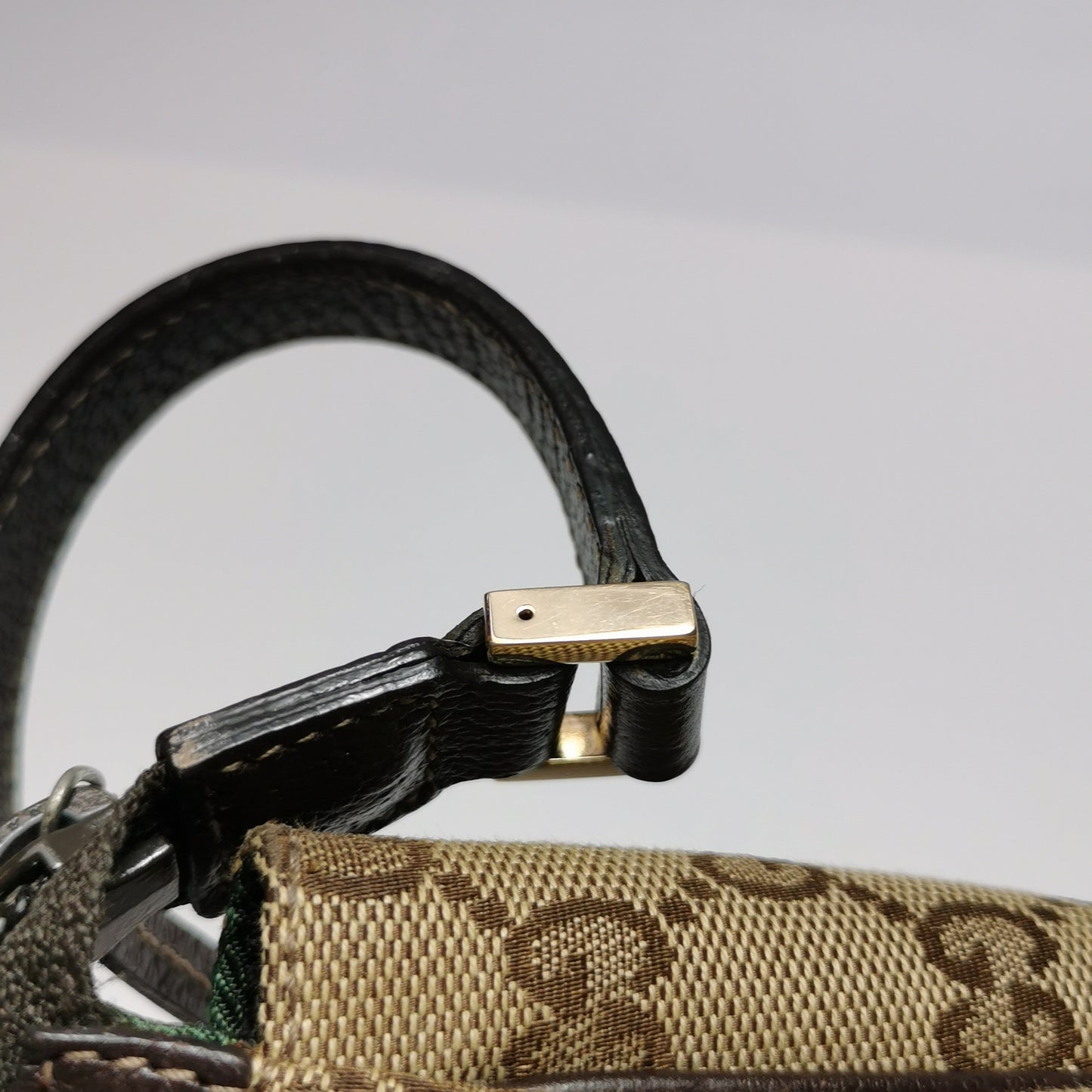 Gucci - Monogram Canvas Baguette Shoulder Bag - Canvas and Leather - Brown - (small)