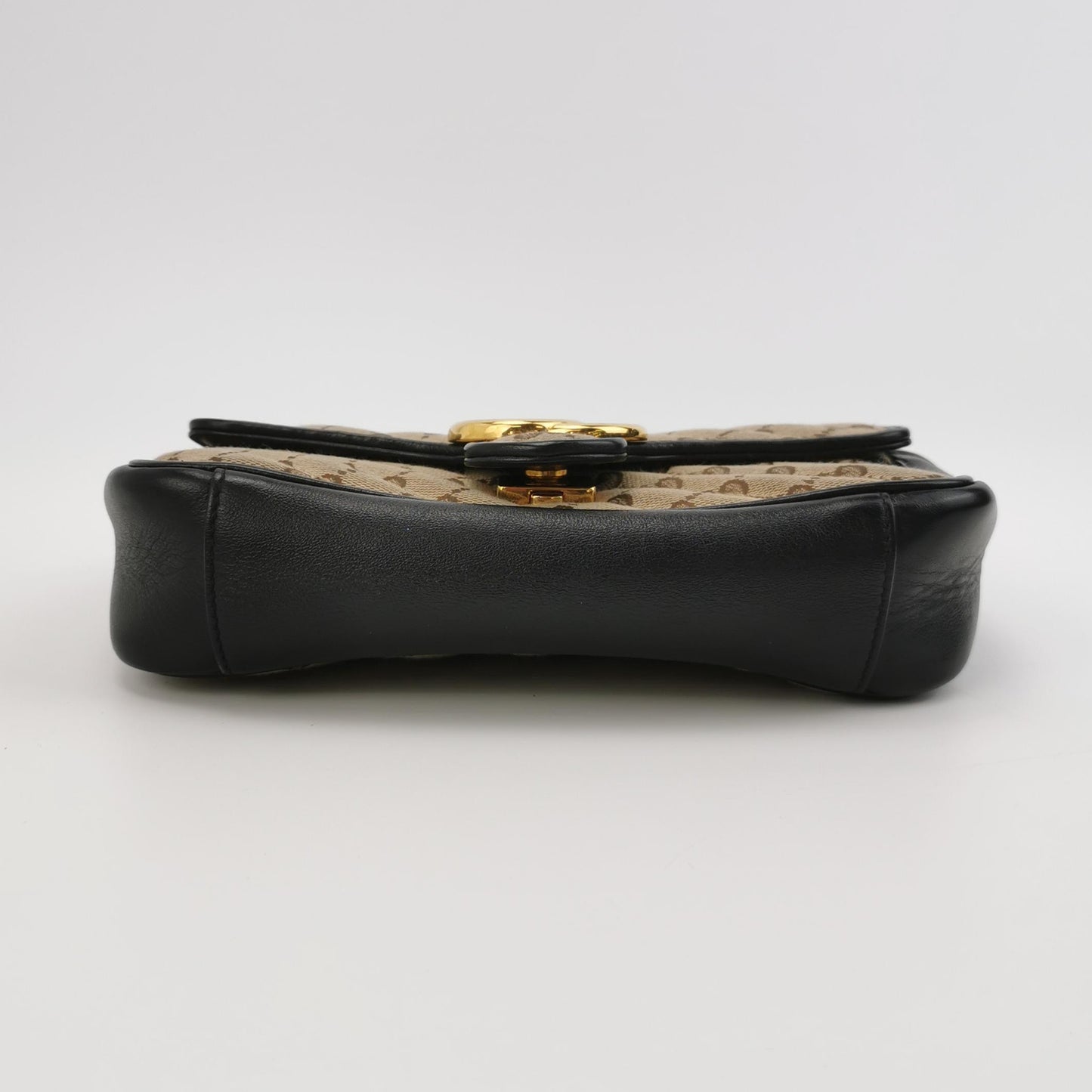 Gucci - Marmont GG Supreme Canvas Chain Shoulder Bag - GG Supreme canvas and leather - Beige, Black, Gold - (small)