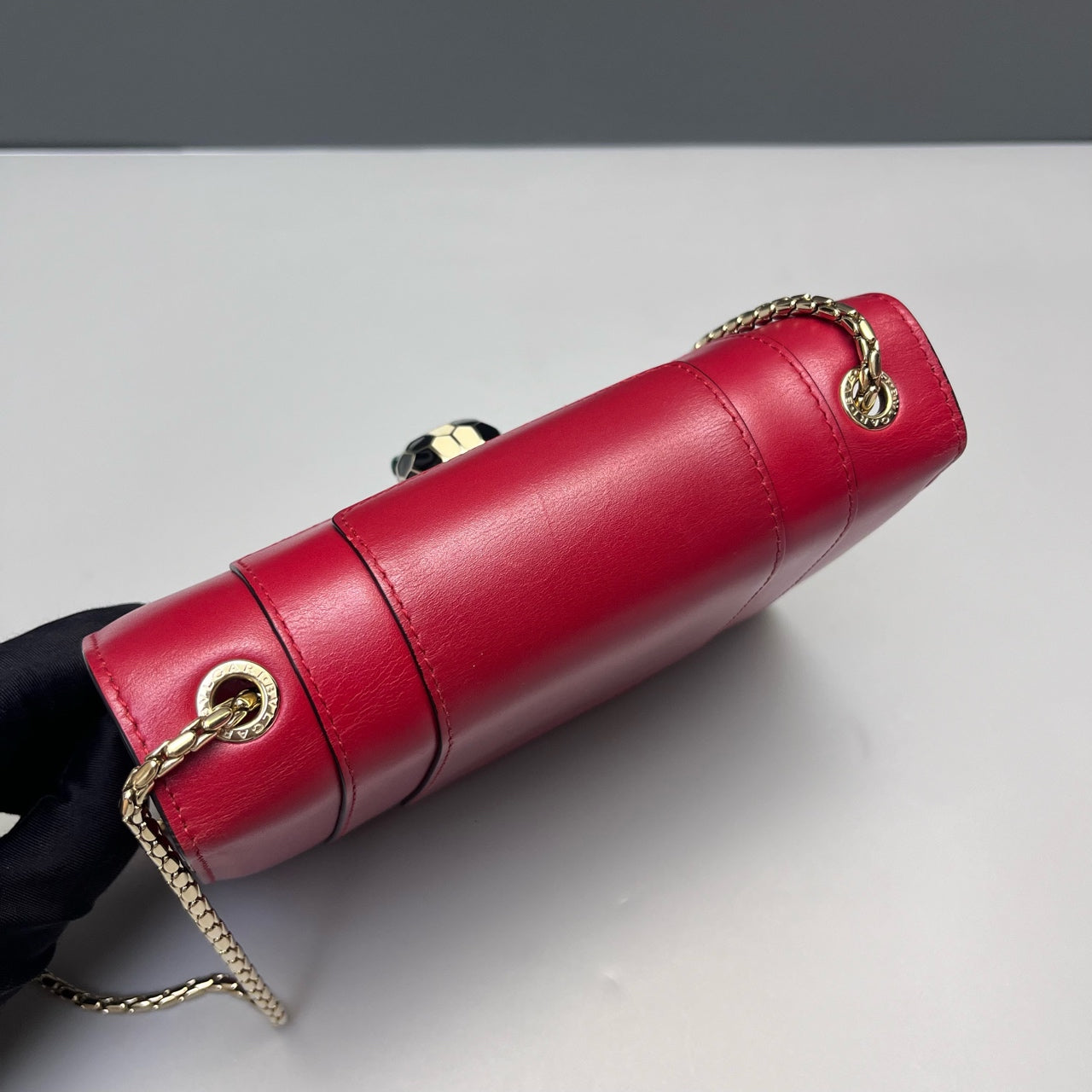 Bvlgari - Serpenti Forever Flap Cover Bag - Cowhide leather - Red - (Small)