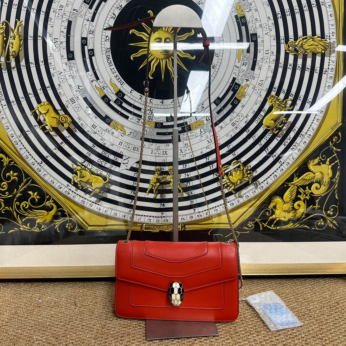 Bvlgari - Serpenti Forever Small Shoulder Bag - Smooth calf leather - Hermes Orange - (Small)