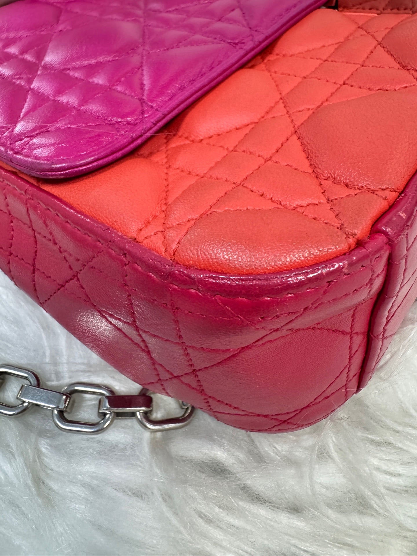 Dior - Diorama Flap Bag - Lambskin leather - Multicolour - (small)