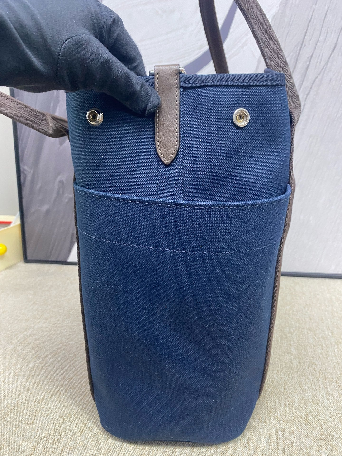 Louis Vuitton - Keepall 45 - Monogram coated canvas with black leather trim - Brown - (large)