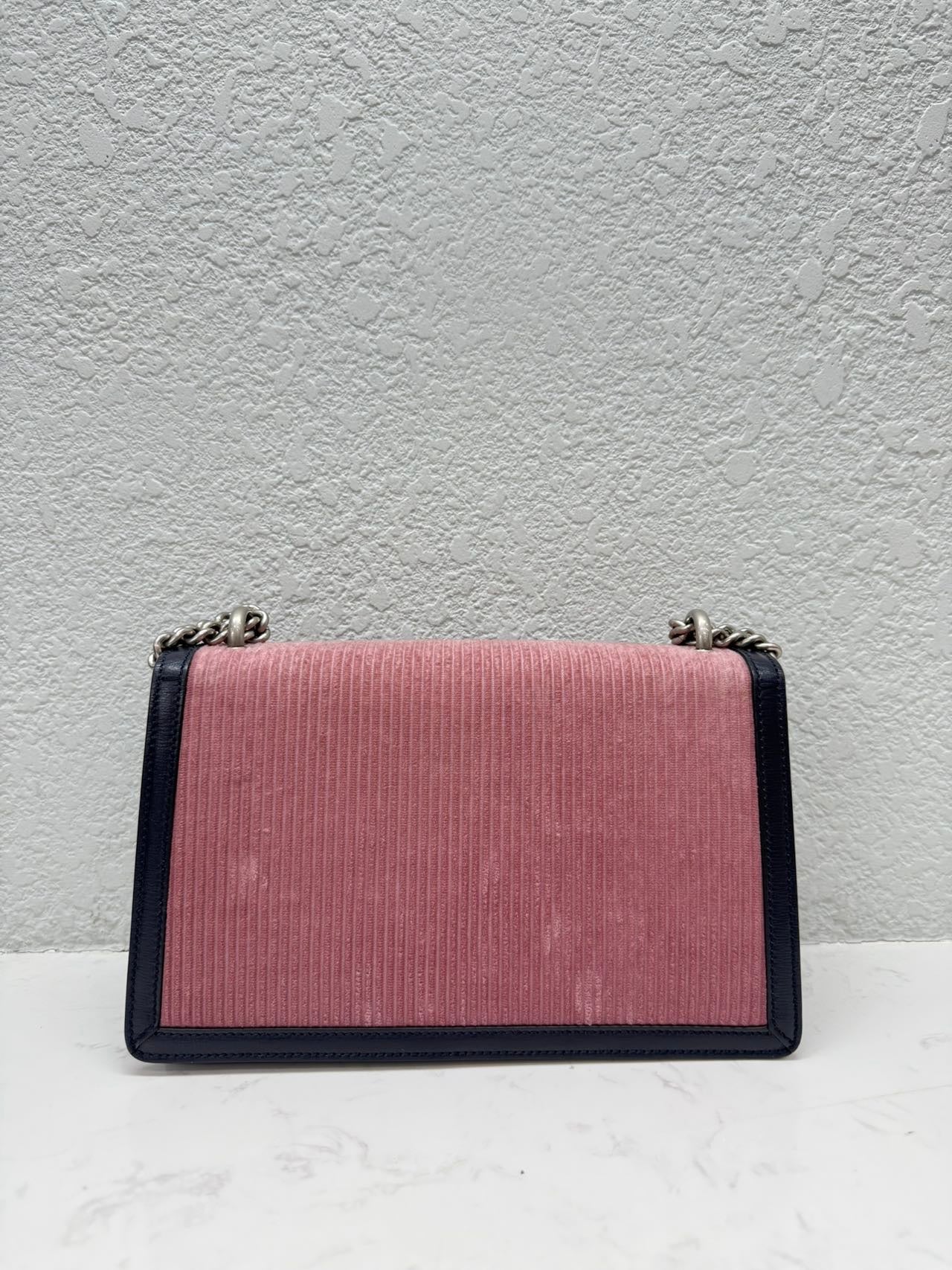 Gucci - Dionysus - Corduroy and Leather - Pink and Navy - (medium)