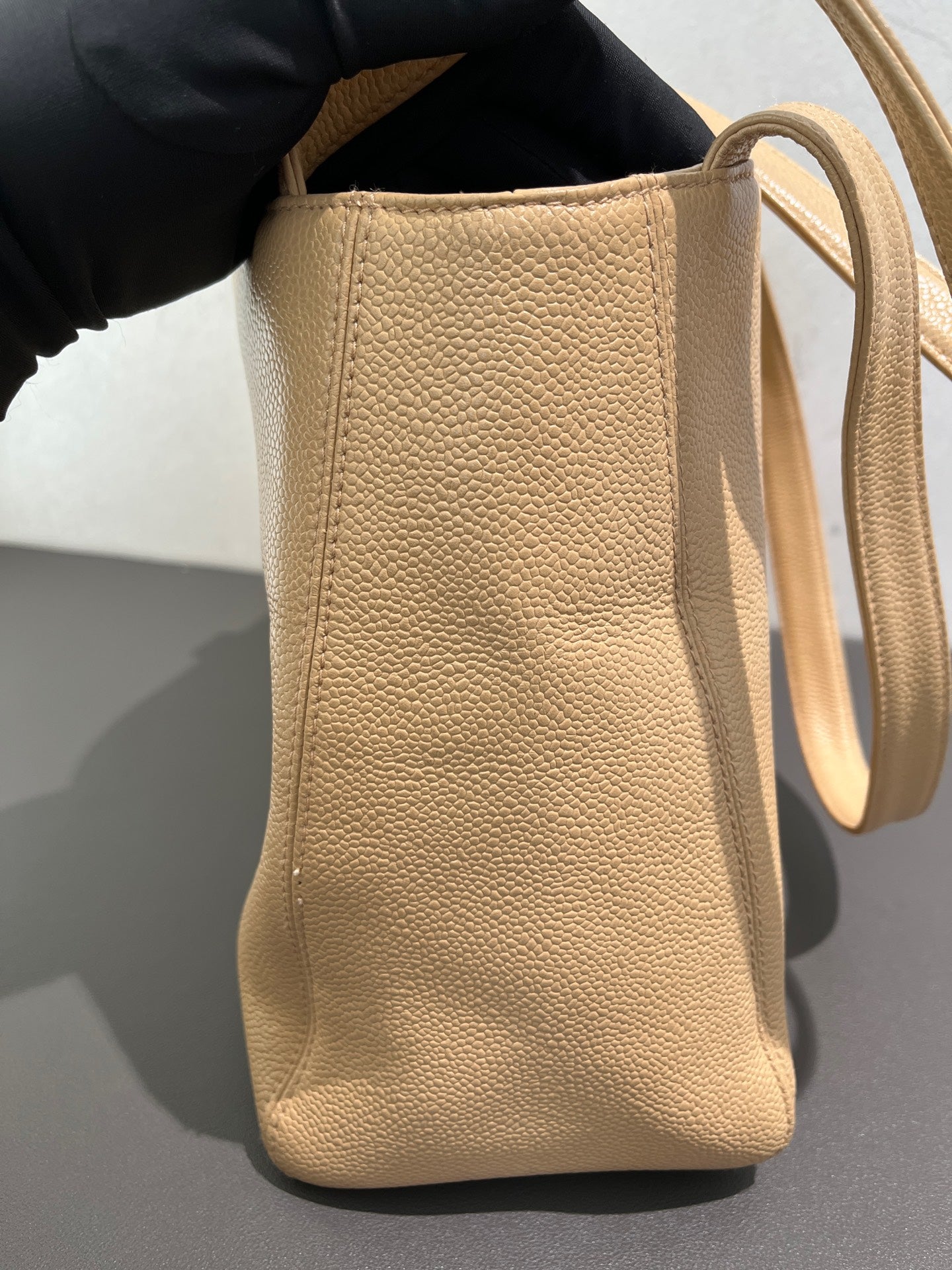 Chanel - Vintage Caviar Skin Tote - Caviar leather - Beige - (medium)