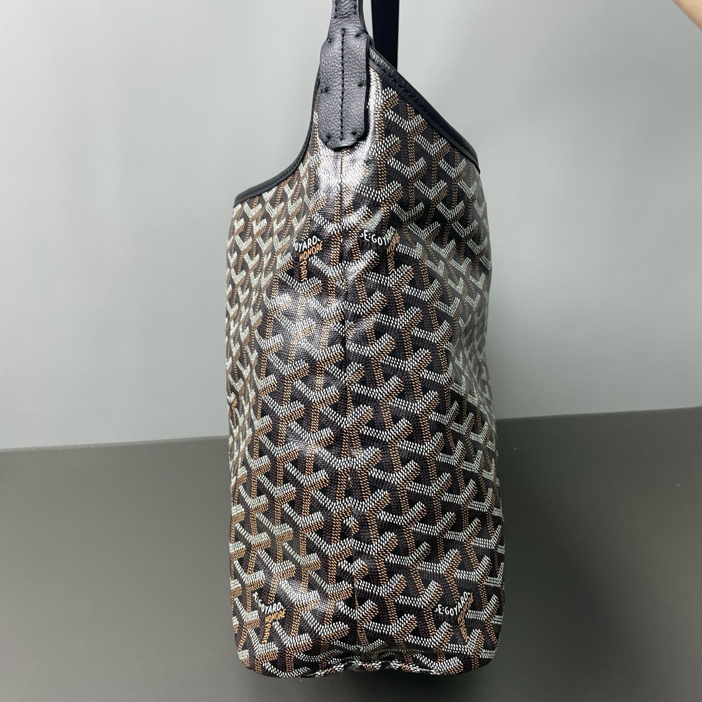 Goyard - Hobo with Pouch - Goyardine coated canvas with leather trim - Black - (Large)
