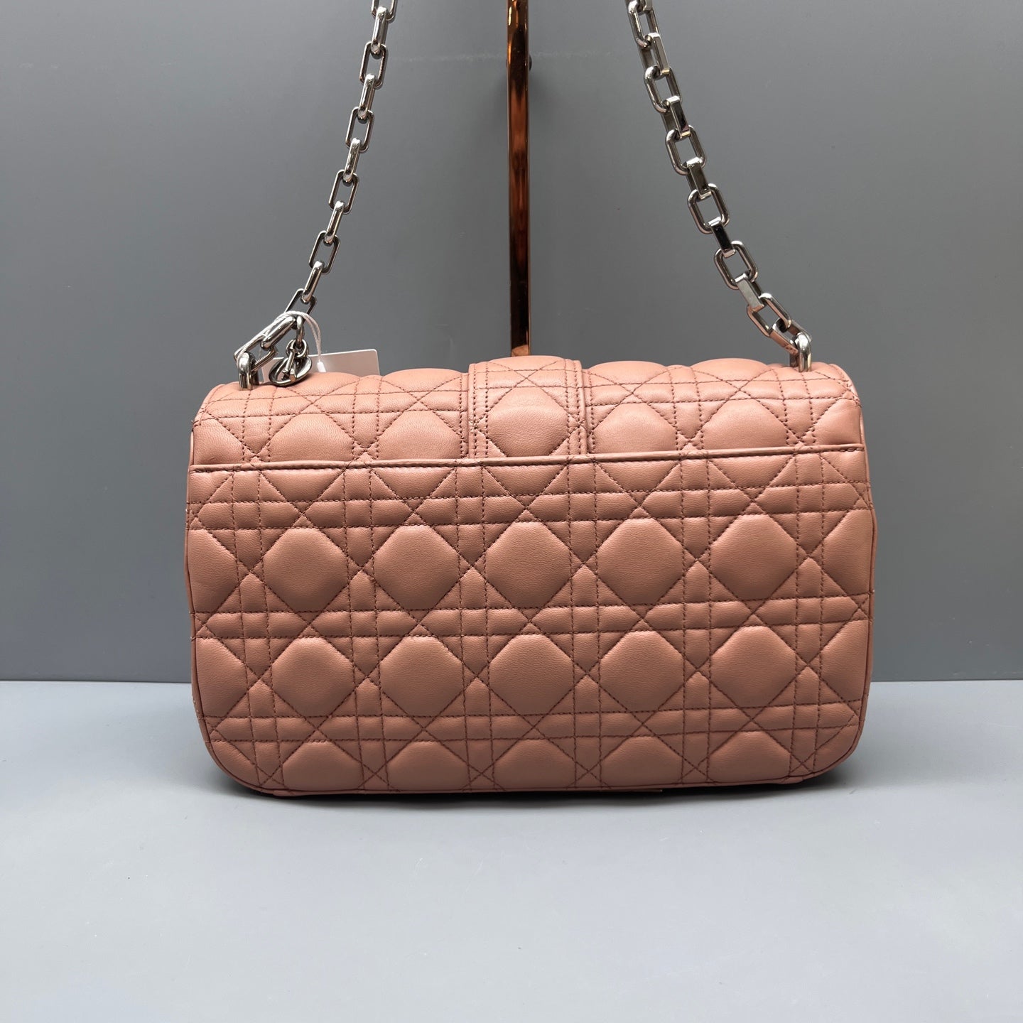 Dior - Miss Dior Chain Bag - Lambskin leather - Pink with Silver-Tone Hardware - (medium)