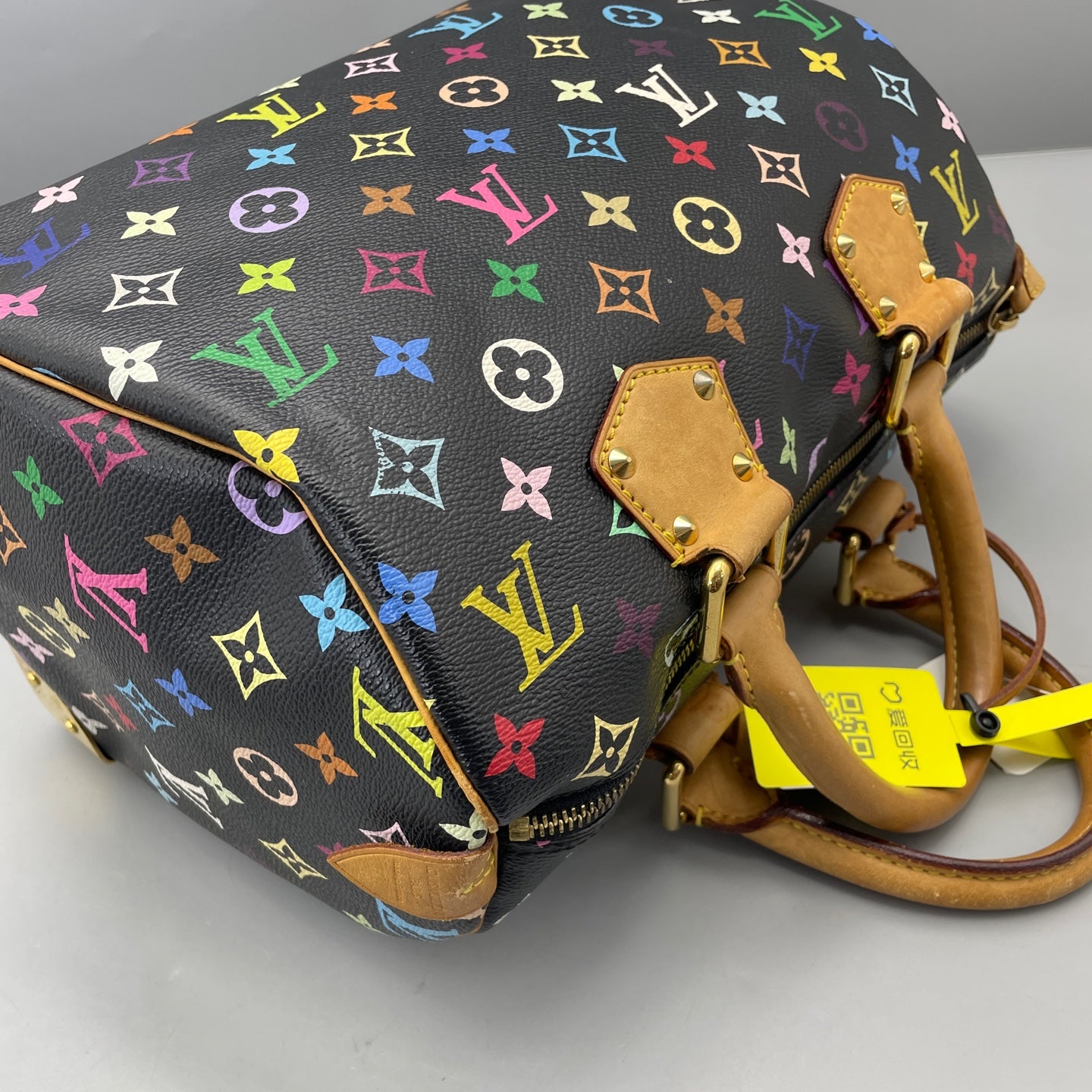 Louis Vuitton - Speedy 30 Monogram Multicolore - Coated canvas with Vachetta leather trim - Black - (Medium)