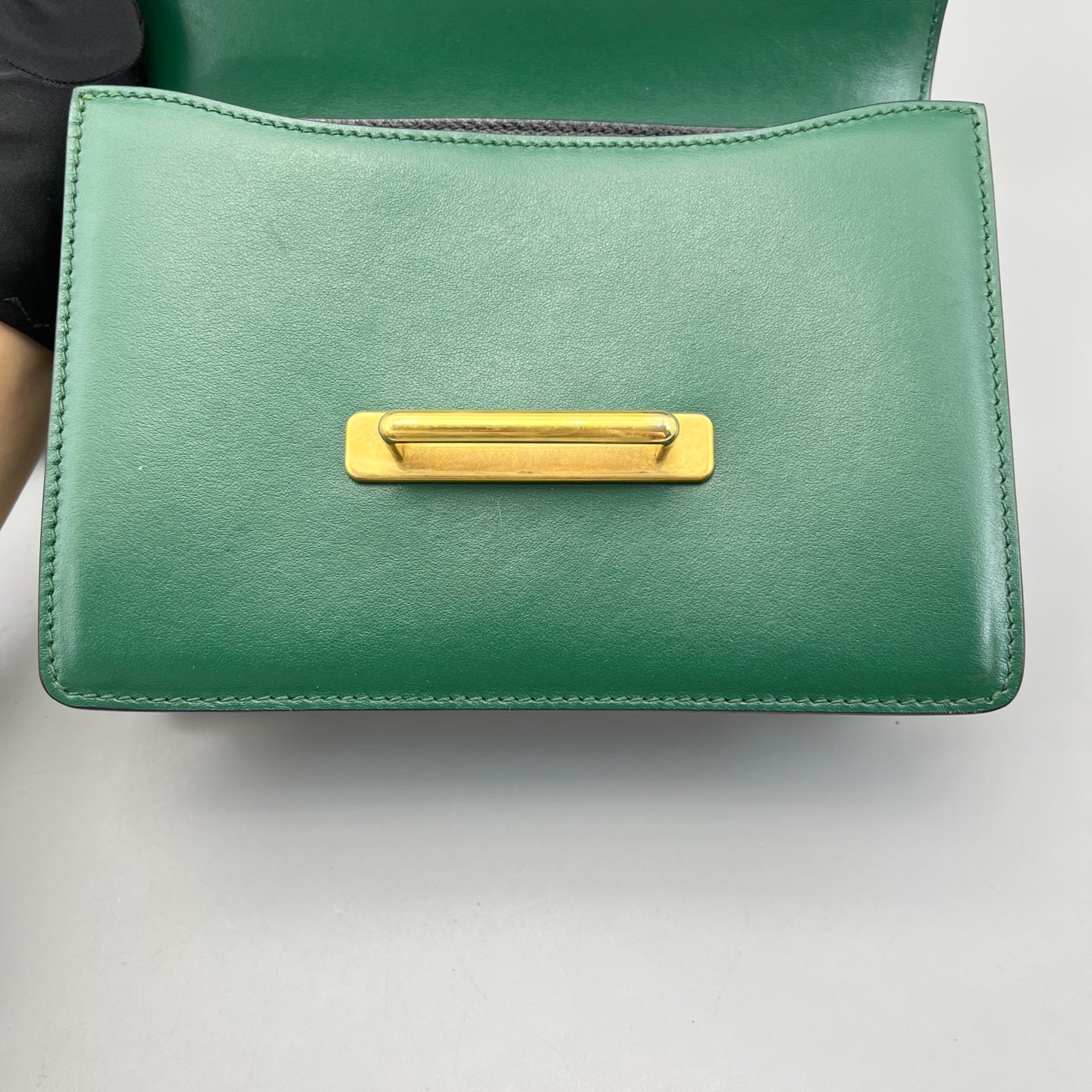 Prada - Cahier - Leather - Black and Green - (Small)