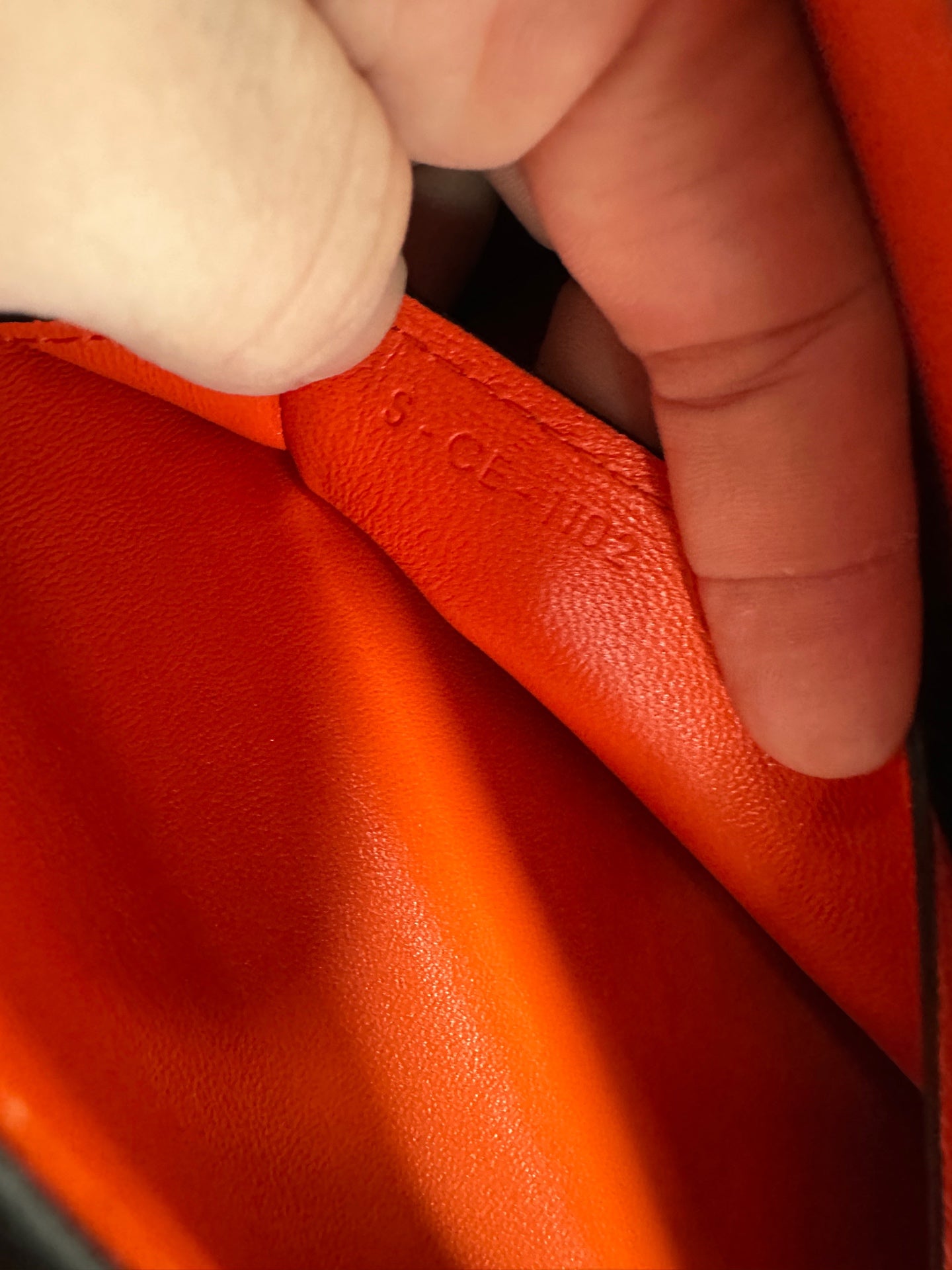 Celine - Classic Box Bag - Leather - Orange - (large)