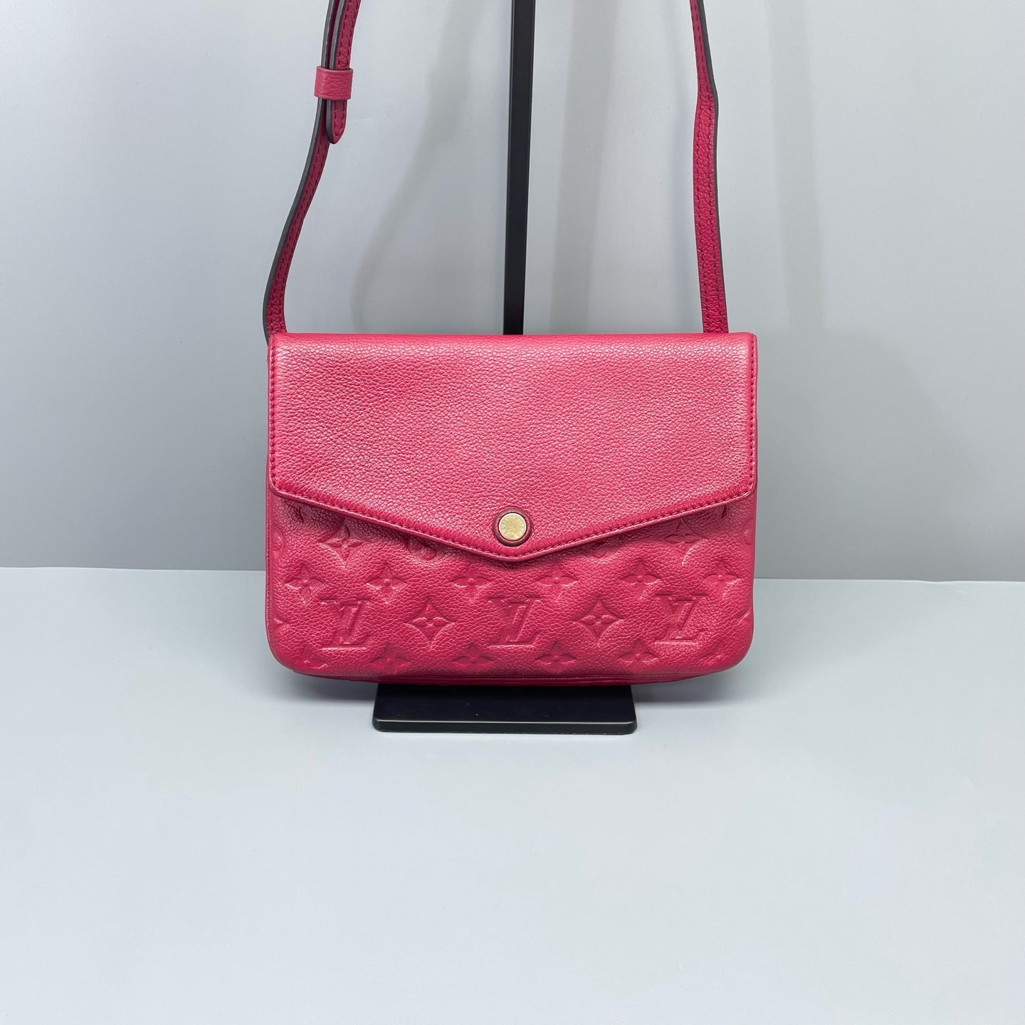 Louis Vuitton - Twice - Leather - Burgundy - (Small)
