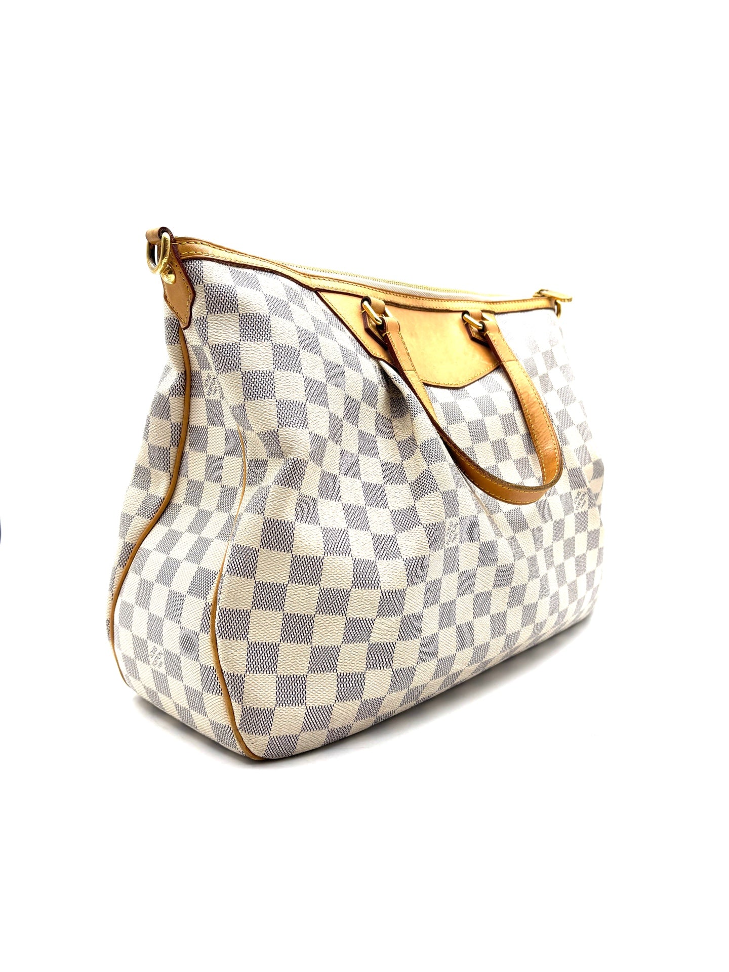 Louis Vuitton - Tote - Coated canvas with Vachetta leather trim - White - (Large)