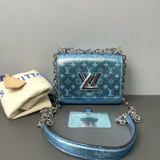 Louis Vuitton - Mini Twist Bag - Lizard leather - Blue - (mini)