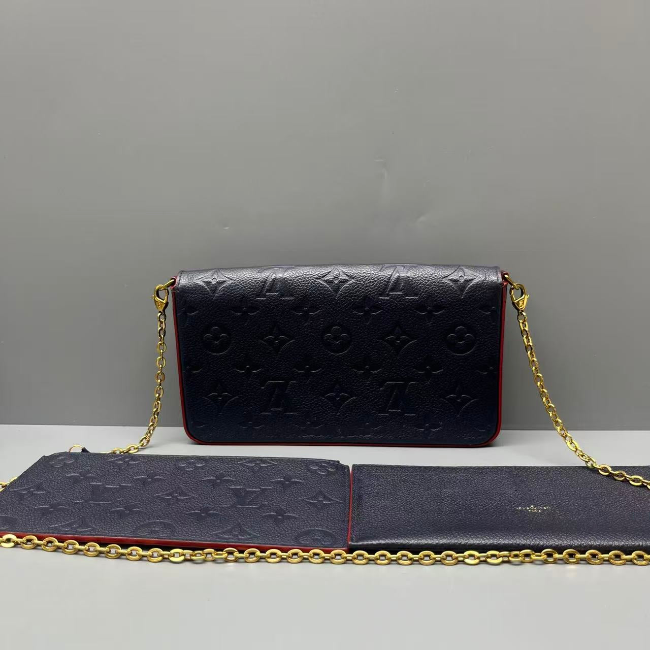 Louis Vuitton - Pochette Félicie - Leather - Navy - (mini)