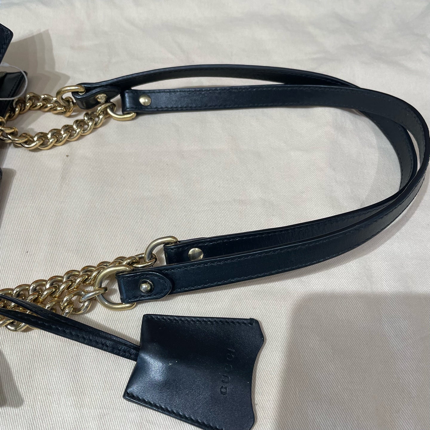 Gucci - Padlock GG Supreme Mini Top Handle Bag - GG Supreme canvas with black leather trim - Beige and Black - (mini)