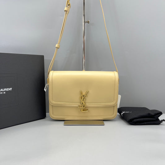 Saint Laurent - Solferino Medium Satchel - Leather - Beige - (Medium)