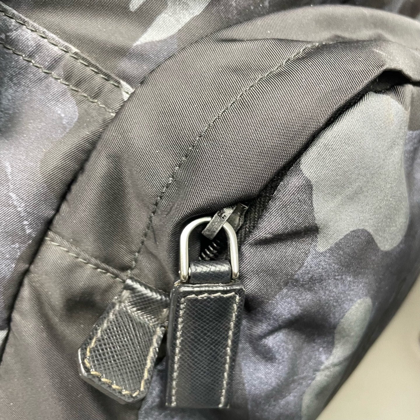 Prada - Camouflage Nylon Backpack - Nylon with Saffiano leather trim - Multicolour - (medium)