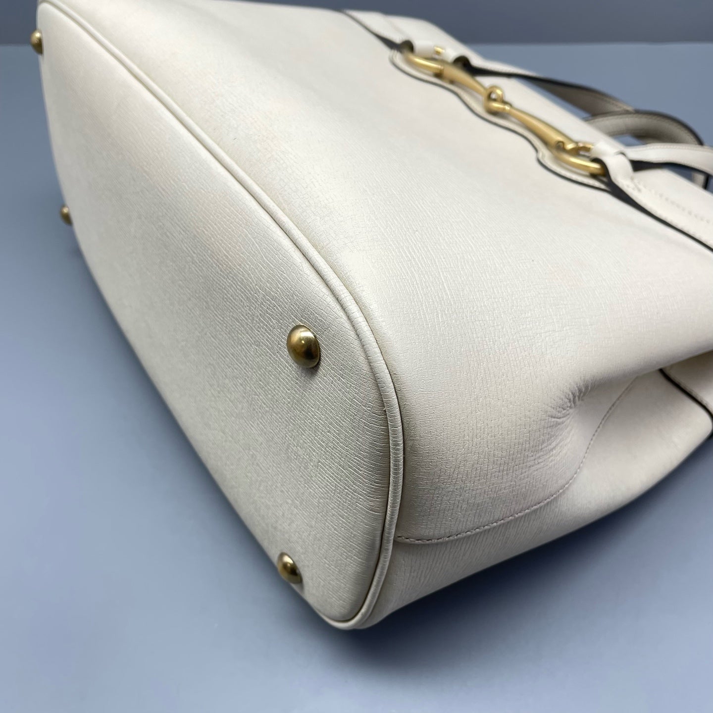 Gucci - 1955 Horsebit Handbag - Leather - White - (Medium)